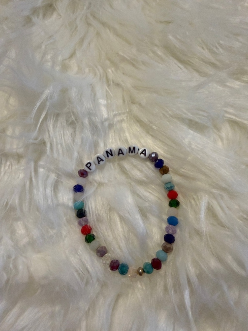 Panama Letter Beaded Bracelet - Multicolor